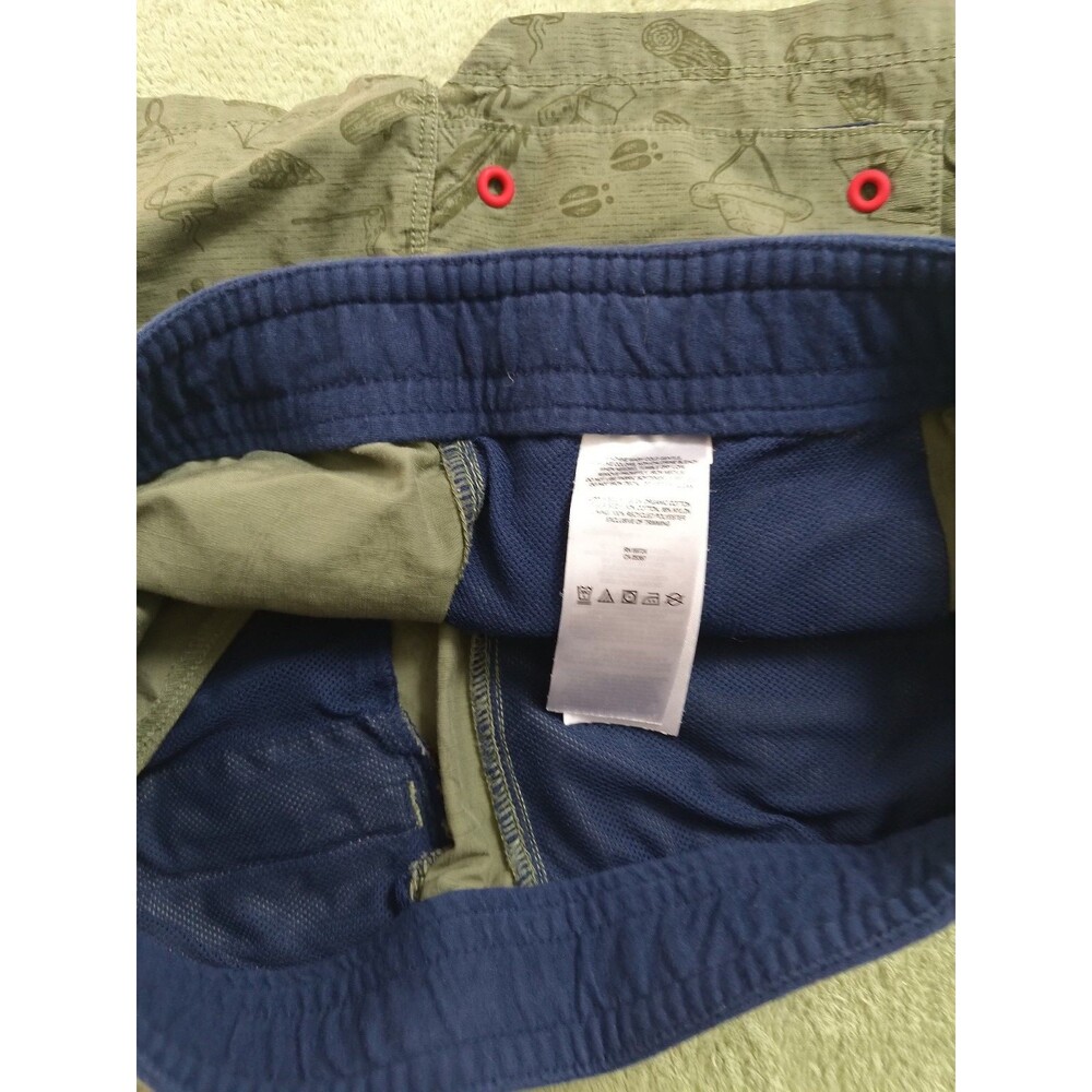 Columbia Company Womens Shorts Size M Green High Rise Cargo Pockets Drawstring - Picture 4 of 10
